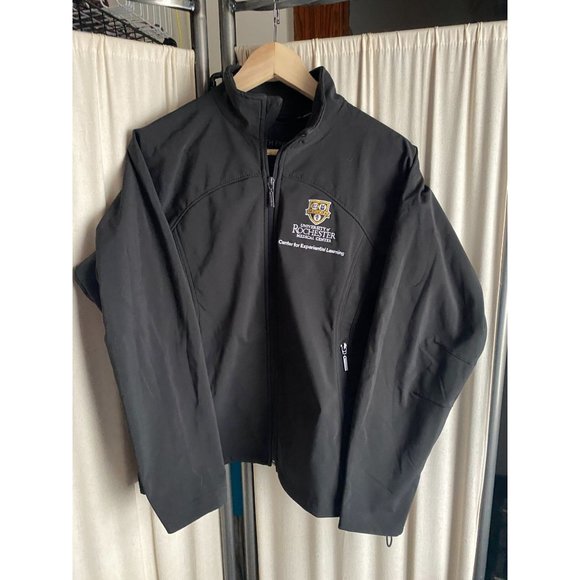 EUC NORTH END University of Rochester Meliora Fullzip Black Jacket Wms Medium - Picture 1 of 9